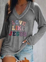 Women's Love Like Jesus Print T-Shirt