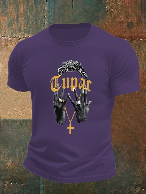 Men's Retro Rap Star Comfortable Pure Cotton T-Shirt