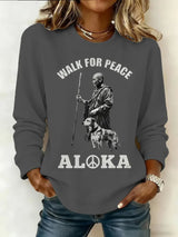 Women's Walk For Peace  Art Print Sweatshirt