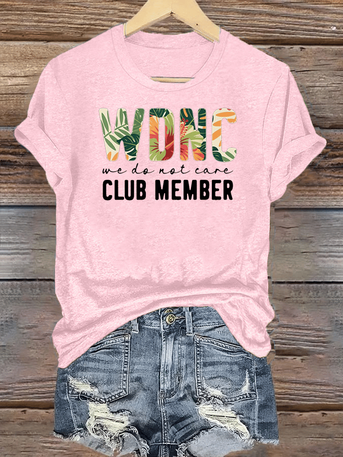 Women's  Retro Funny Proud Member Of Club Menopause Perimenopause Print T-Shirt