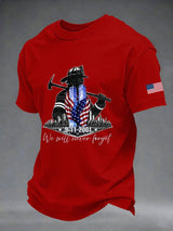 Men's Retro Print Short-Sleeve T-Shirt