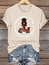 Women's  Retro Funny Proud Member Of Club Menopause Perimenopause Print T-Shirt