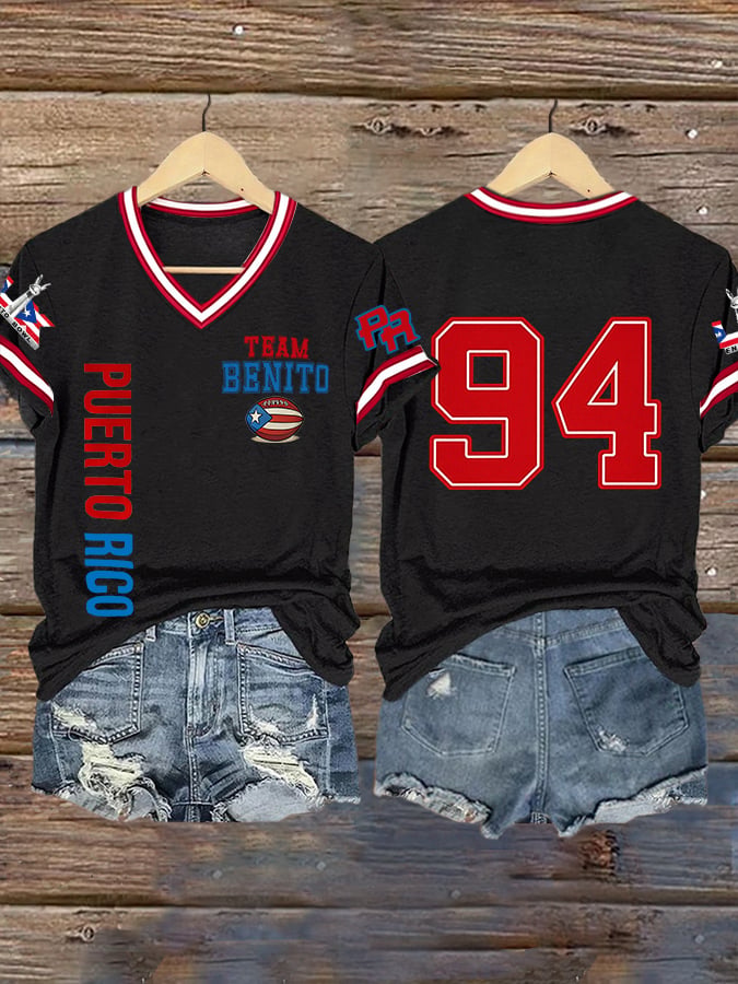 Women's Puerto Rican Rapper Print T-Shirt
