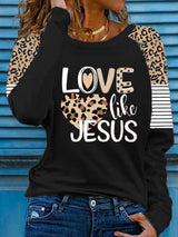 Women's Valentine's Day Printed Long Sleeve T-Shirt