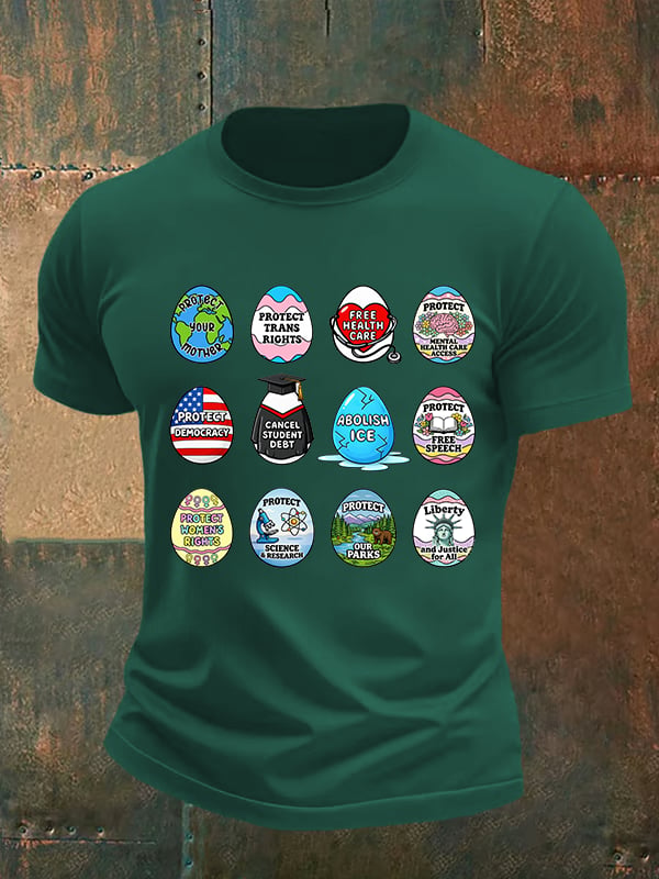 Men's  Spring Easter FDT Subtle Hidden Message T-shirt