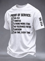 Men's Veteran Pride DD-214 Printed T-shirt