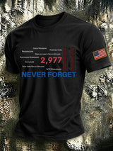 Men's 9.11 Never Forget Printing  T-Shirts