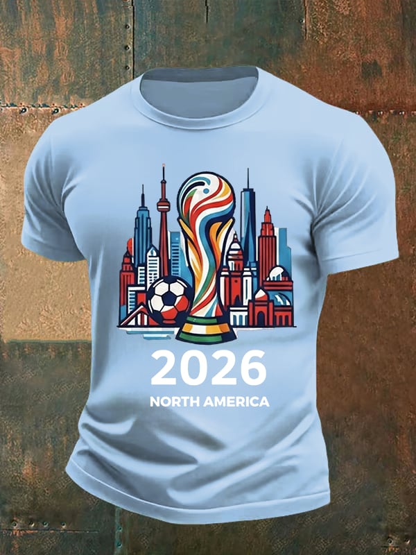 Men's  North America WC 2026 Soccer printed T-shirt