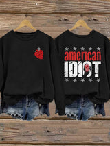 Women's Casual Printed Long-Sleeve Sweatshirt
