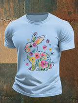 Men's  Spring Easter Bunny Subtle Hidden Message FDT T-shirt