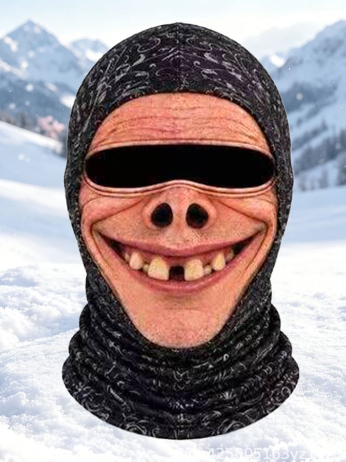 Men's Outdoor Warm Balaclava with Funny Expressions