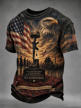Men's Veterans Day Printed Casual T-Shirt