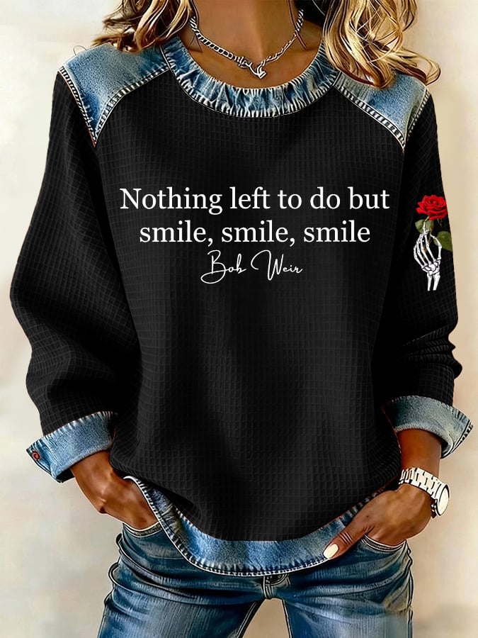 🔥Buy 3 Get 15% Off Women's Vintage Rock Tribute Print Casual Sweatshirt