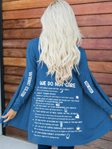 Retro Funny WDNC Club Menopause Perimenopause Print Cardigan