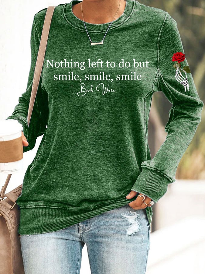 🔥Buy 3 Get 15% Off Women's Vintage Rock Tribute Print Casual Sweatshirt