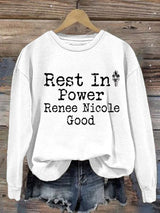 Women's Justice For Her Print Casual Sweatshirt