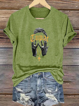 Women's Retro Rap Star Comfortable Pure Cotton T-Shirt