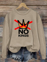 🔥Buy 3 Get 15% Off Women's  America has No Kings Printed Casual Sweatshirt