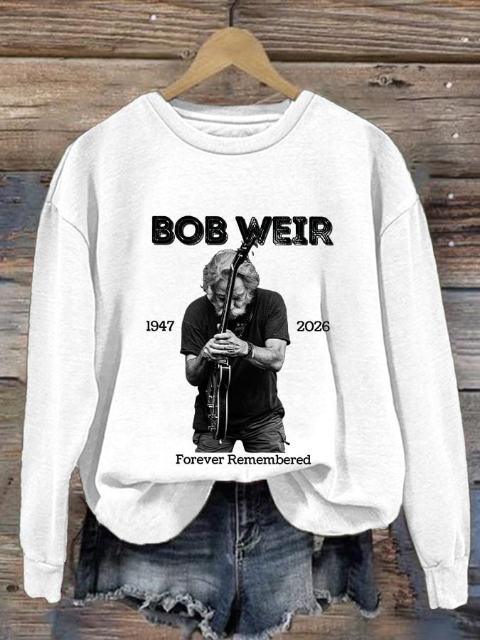 🔥Buy 3 Get 15% Off Women's Vintage Rock Tribute Print Casual Sweatshirt
