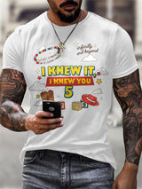 Men's Retro I Knew It Print T-Shirt