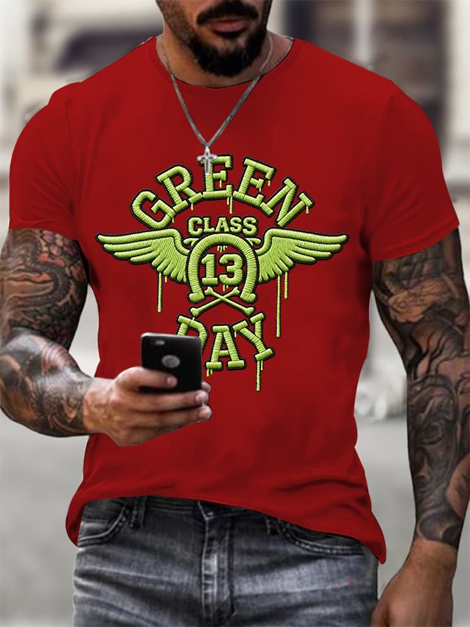 Men's Print Casual Printed T-shirt