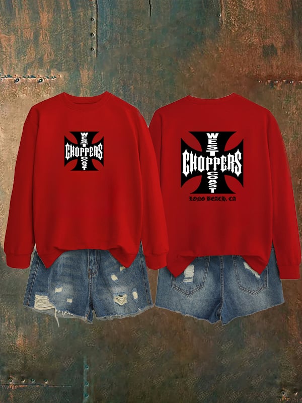 Women's  West Coast Choppers-Inspired Paul Tribute Print Sweatshirt