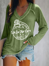 V-neck Retro Funny Proud Member Of WDNC Club Menopause Perimenopause Print T-Shirt
