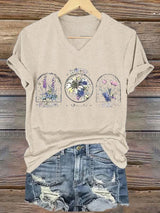 🔥Buy 3 Get 15% Off🔥Women's Floral FDT Print T-Shirt