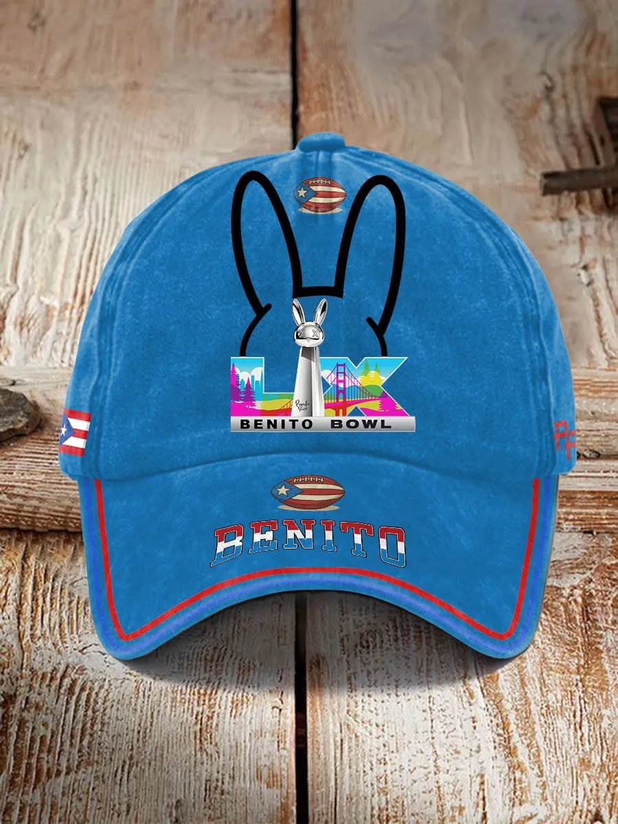 Puerto Rico Print Baseball Cap