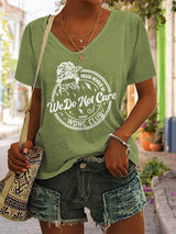V-Neck Retro Funny Proud Member Of WDNC Club Menopause Perimenopause Print T-Shirt