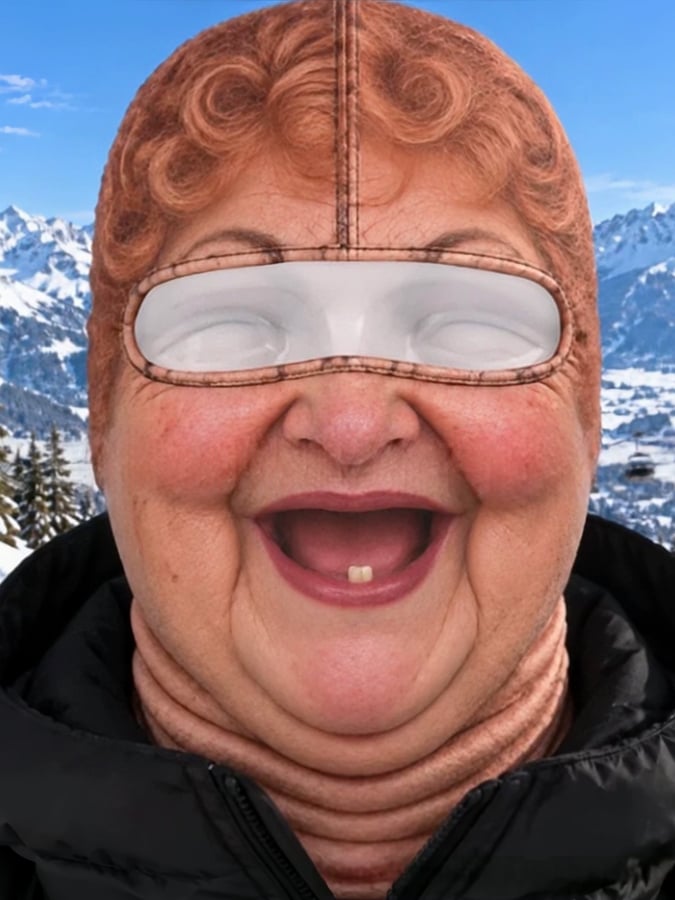 Men's Outdoor Warm Balaclava with Funny Expressions