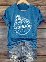 Retro Funny Proud Member Of  Club We Do Not Care Menopause Perimenopause Print T-Shirt