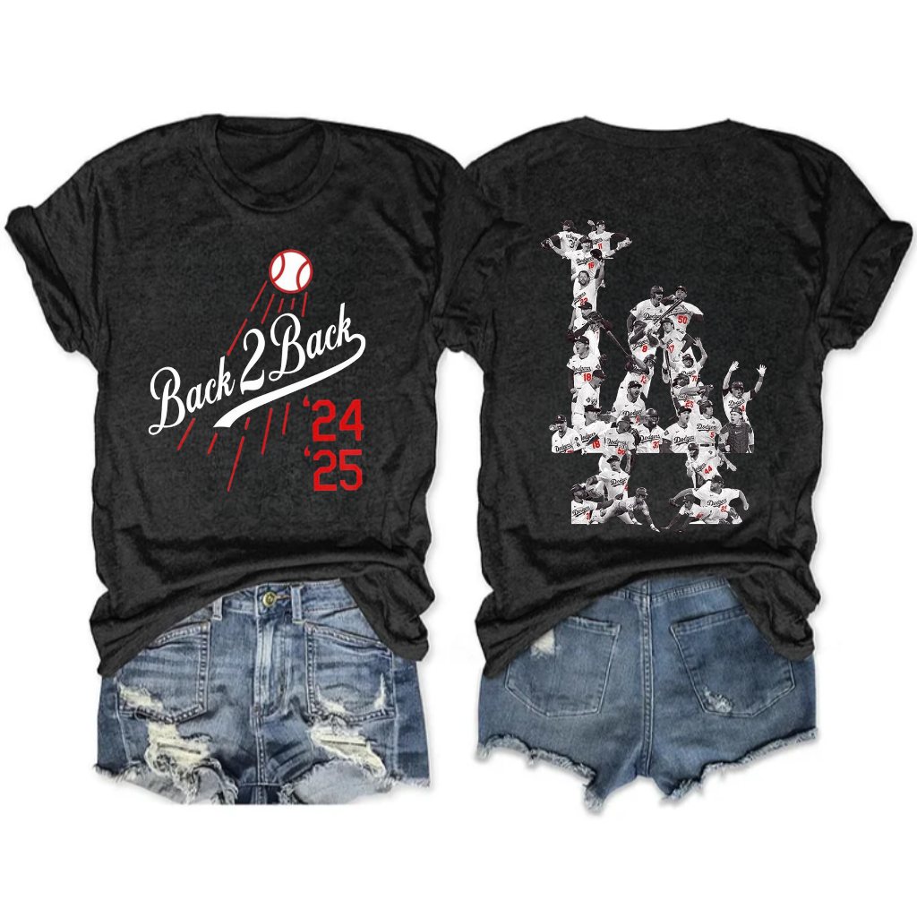 Dodgers Back to Back Champs Tee