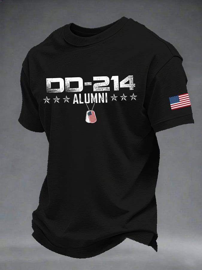 Men's Retro Print Short-Sleeve T-Shirt