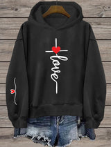 Women's Love Cross Printed Sweatshirt