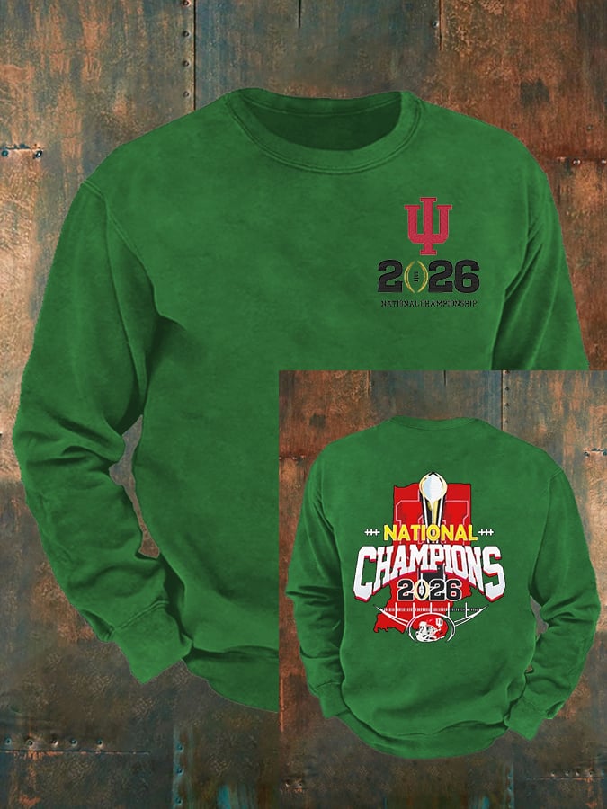 Men's   Football Print  Sweatshirt
