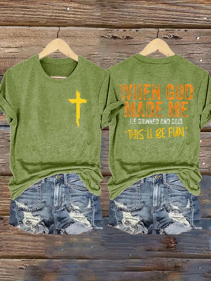Women'S Casual Faith Short Sleeve T-Shirt
