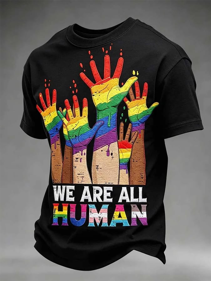 Men's Casual Gay Monthly Print Crew Neck T-Shirt