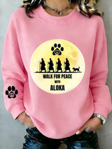 Women's Walk For Peace  Art Print Sweatshirt