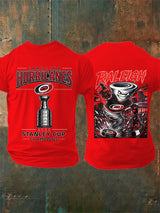 Men's 2026 Ice Hockey Champions Fans Printed T-Shirt