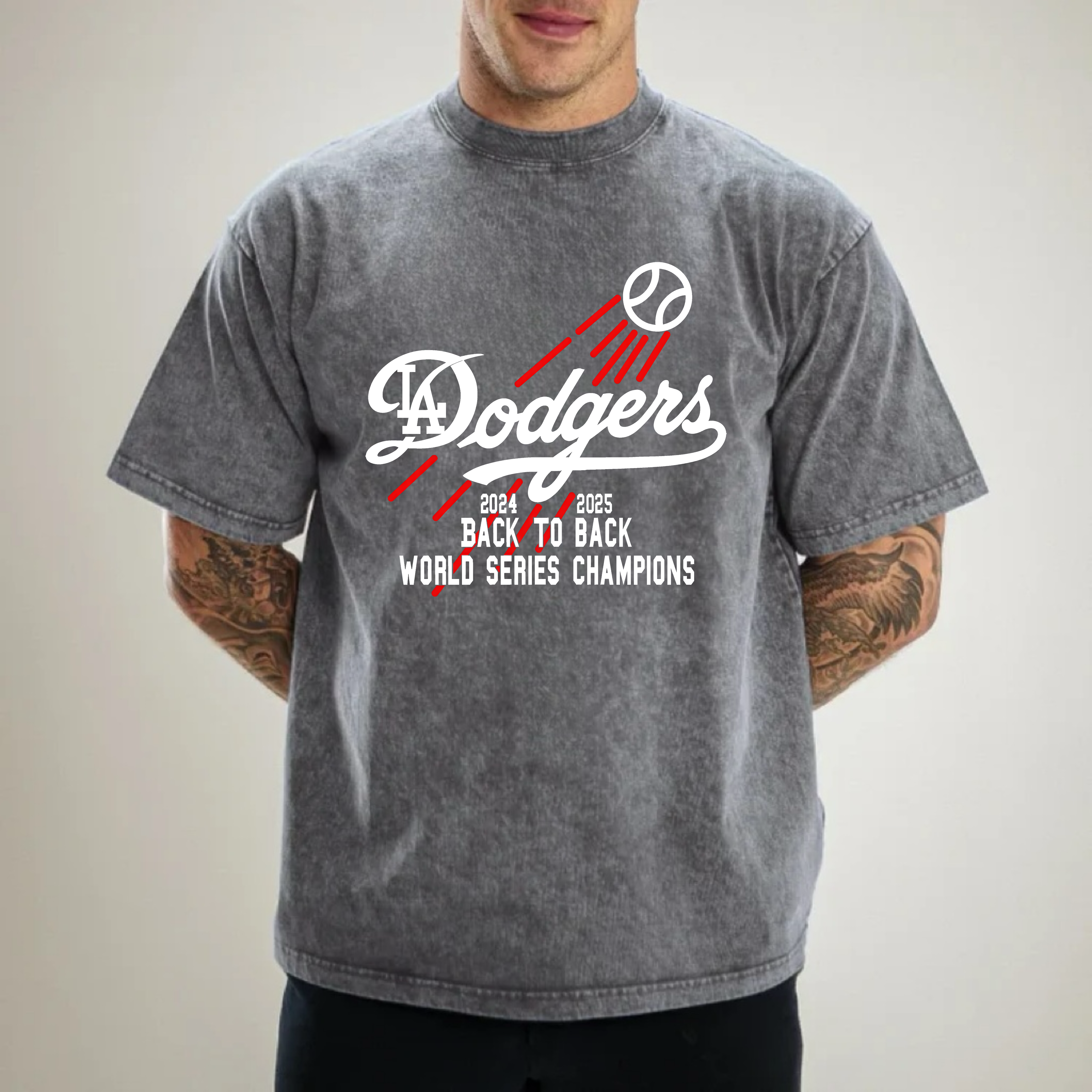 Vintage Dodgers Back To Back World Series Champions Tee