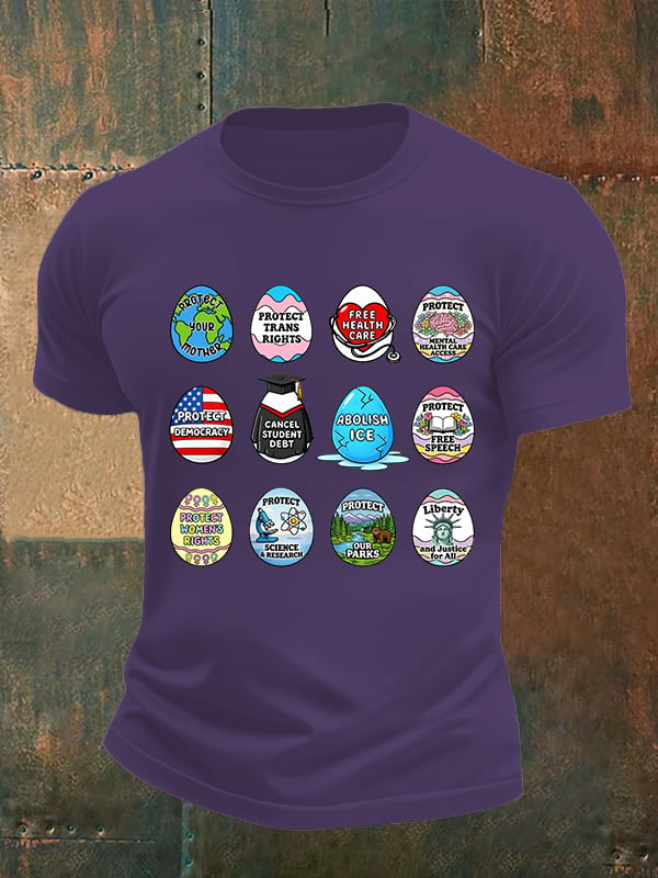 Men's  Spring Easter FDT Subtle Hidden Message T-shirt