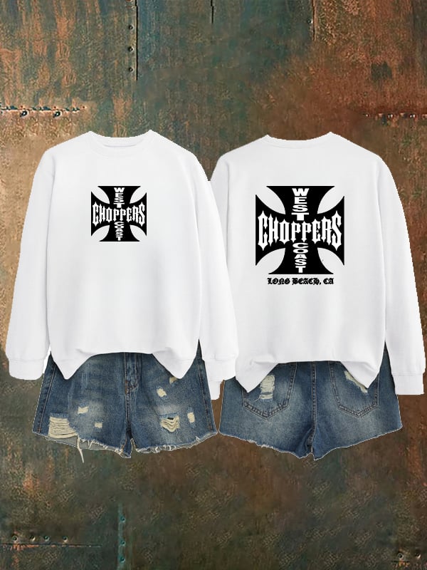 Women's  West Coast Choppers-Inspired Paul Tribute Print Sweatshirt