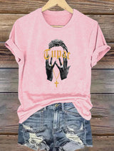 Women's Retro Rap Star Comfortable Pure Cotton T-Shirt