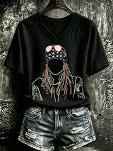 Women's Rock Tour Graphic Top