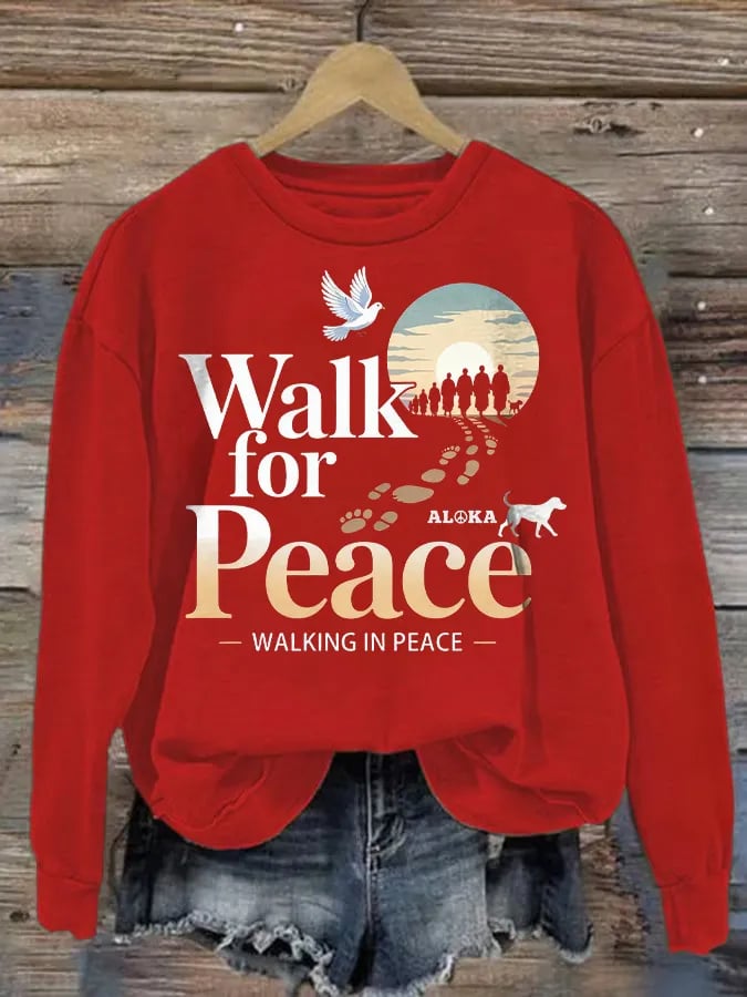 Women's Walk For Peace  Art Print Sweatshirt