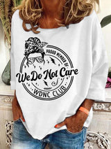 Retro Proud Member Of WDNC Club Menopause Perimenopause Print Sweatshirt