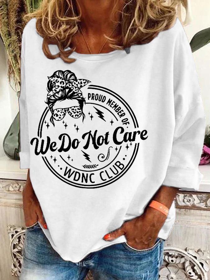 Retro Proud Member Of WDNC Club Menopause Perimenopause Print Sweatshirt