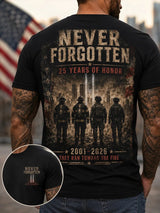 Men's 9.11 Never Forget Printing  T-Shirts