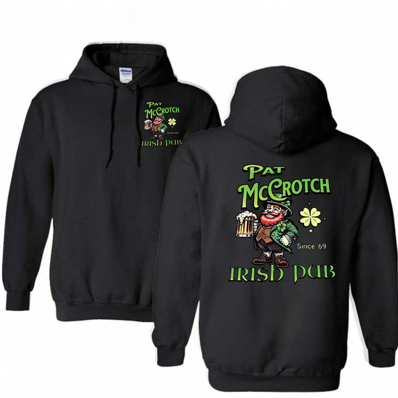 St.Patrick's Day Print Pattern 100% 300g Cotton Classic Hoodie